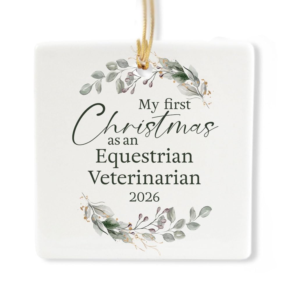 Ceramic 3-inch Square-Shaped Ornament Y3871
