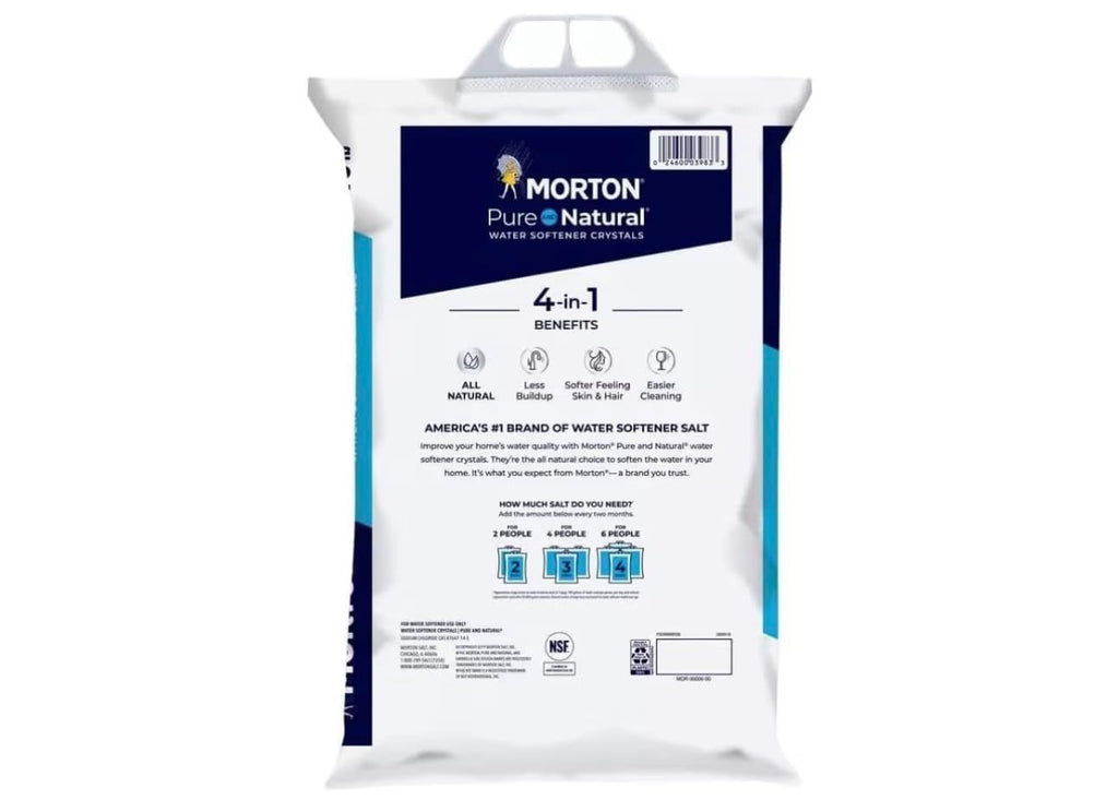 Pure and Natural Water Softener Crystals 4 Pack, 40 lb M116