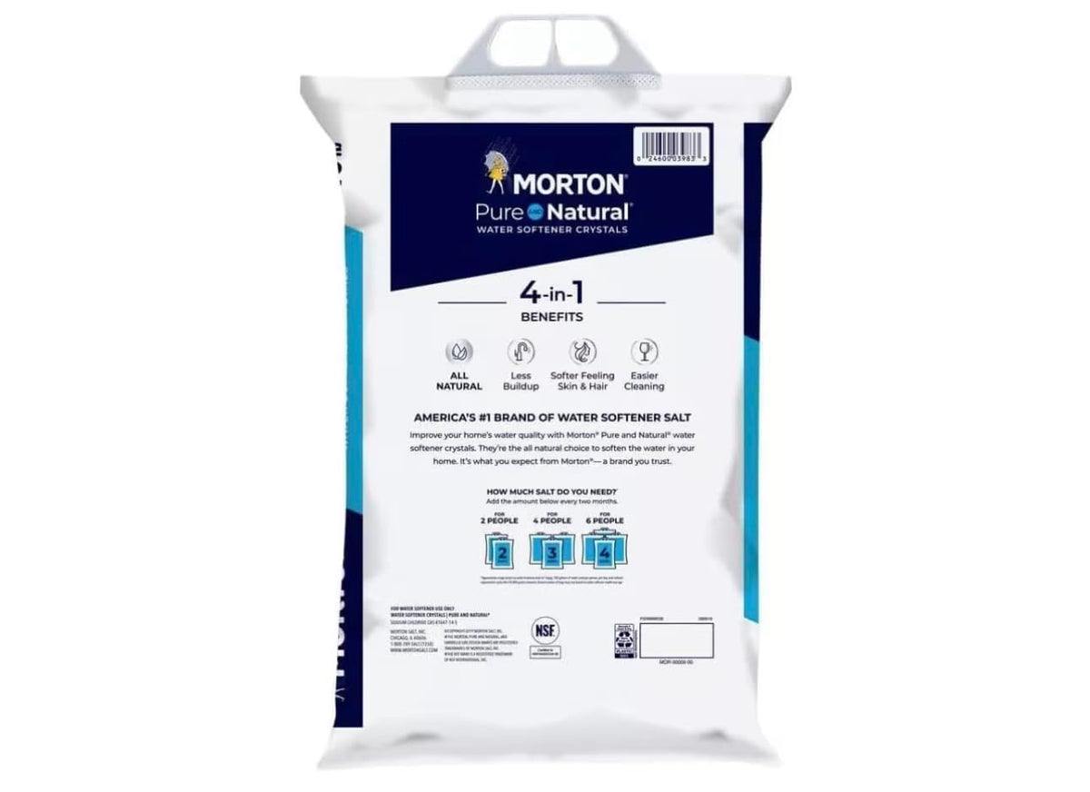 Pure and Natural Water Softener Crystals 4 Pack, 40 lb M116