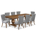 9-Piece Acacia Wood Dining Set Z7397