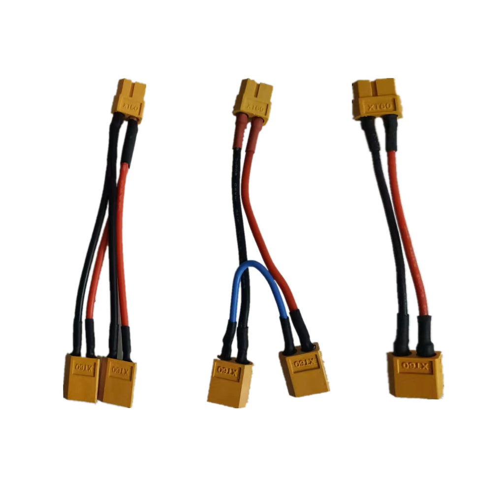 3 Pieces Battery Adapter Cable Y-Type Harness Connector XT60 Parallel T649