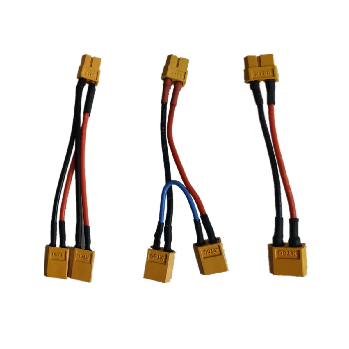 3 Pieces Battery Adapter Cable Y-Type Harness Connector XT60 Parallel T649