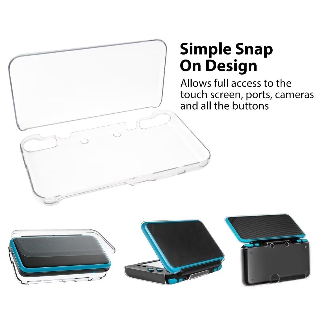 Clear Crystal Protective Hard Shell Case Cover for New Nintendo 2DS XL F29401