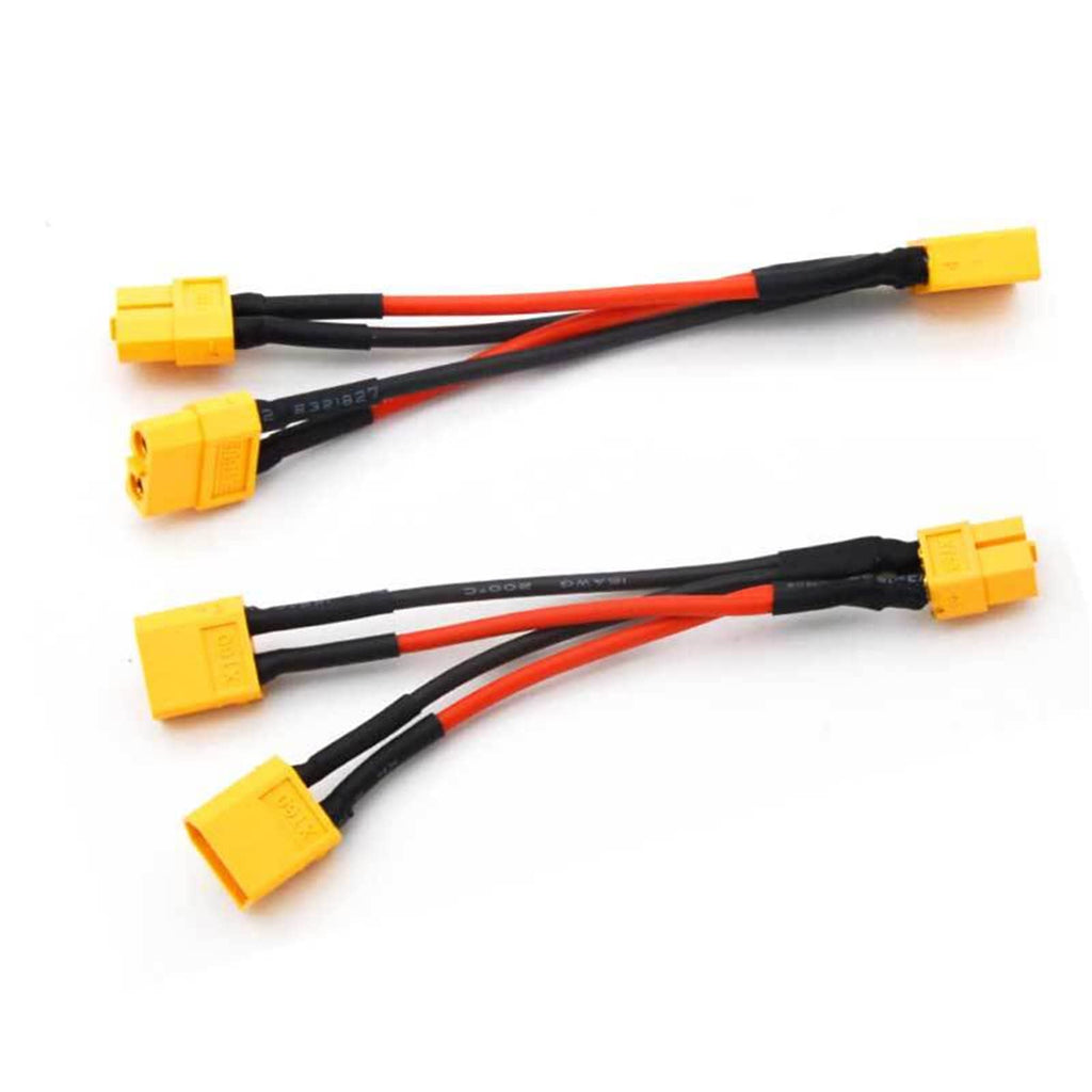 3 Pieces Battery Adapter Cable Y-Type Harness Connector XT60 Parallel T649