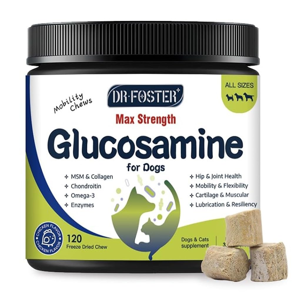 Glucosamine for Dogs Chicken Flavor 120 Freeze-Dried Chews R22851