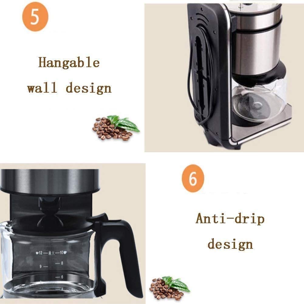 Stainless Steel Coffee Maker and Coffee Grinder Bundle B442287