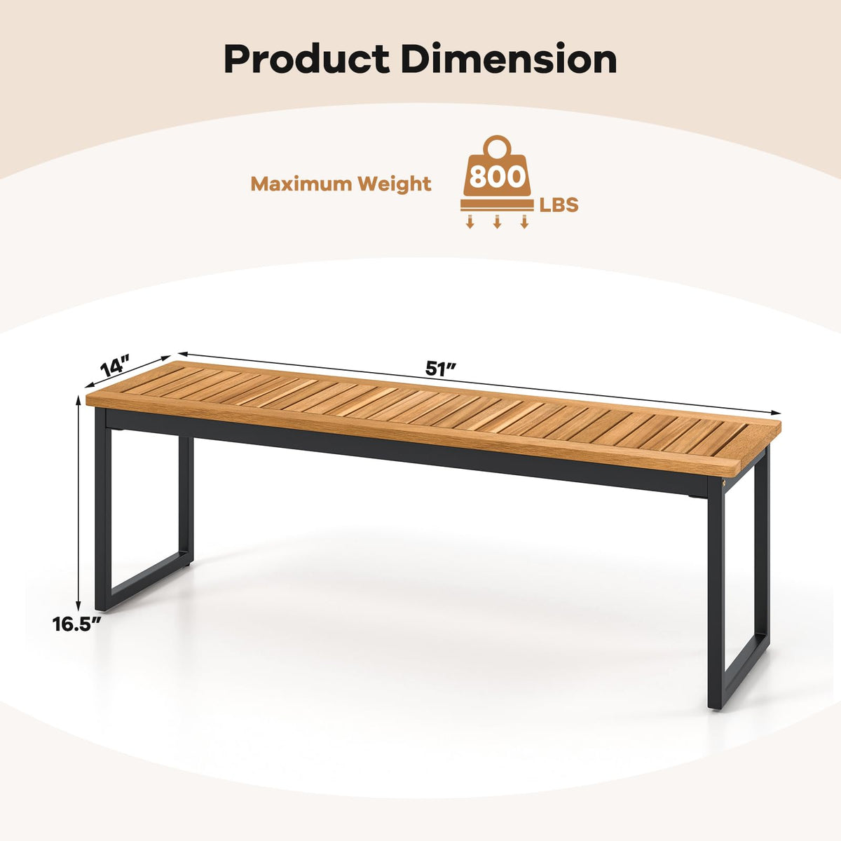 Patio Dining Bench F7780