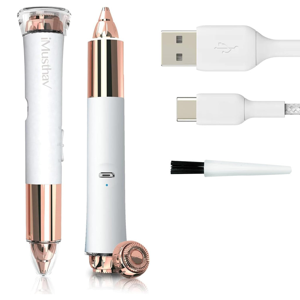 Facial Hair Removal for Women, 2-in-1 Face Hair Remover & Eyebrow Trimmer X4427