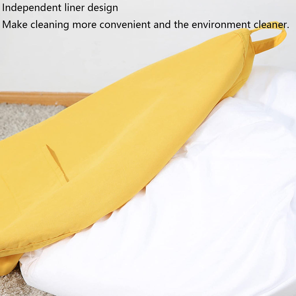 Yellow Washable Bean Bag Chair Cover H314315