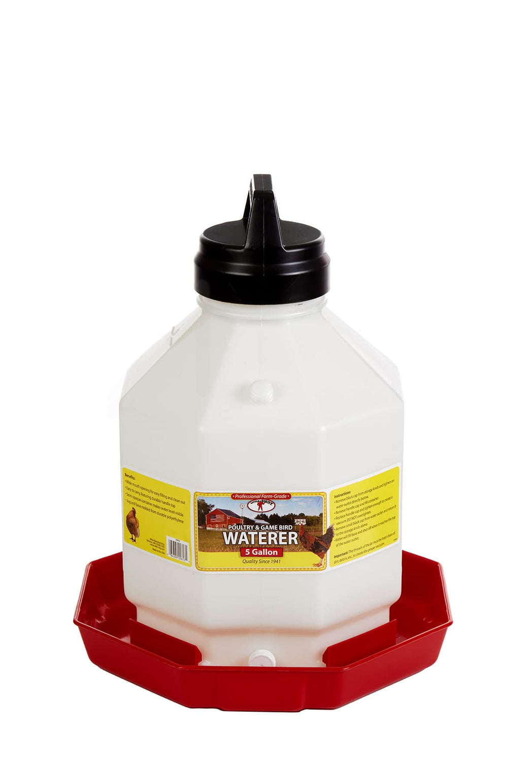 5 Gallon Plastic Poultry Waterer D350332