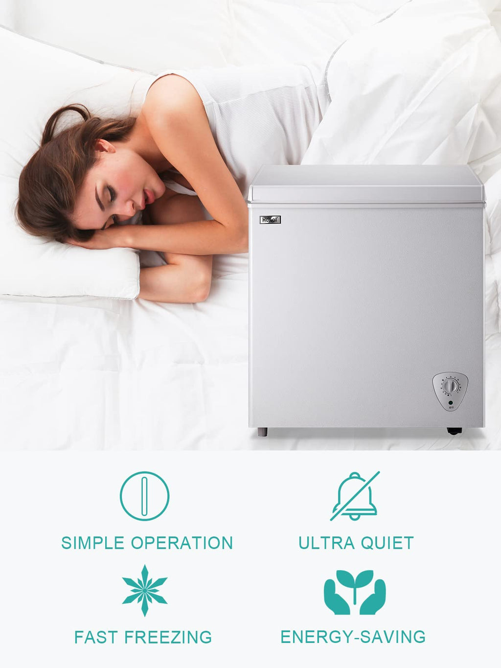 White 5.0 Cu.Ft Chest Freezer S934