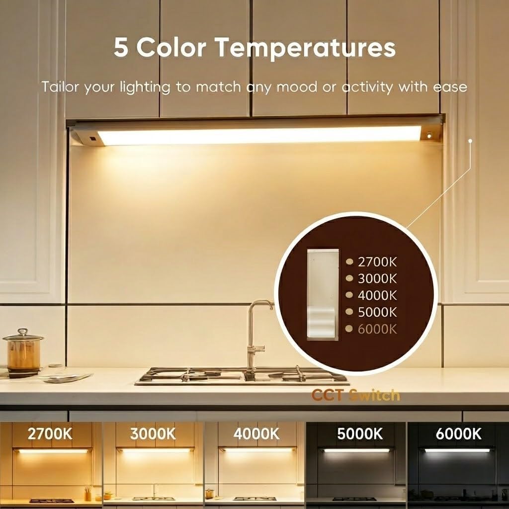 24 Inch 2 Pack Linkable Under Cabinet Lights Y121