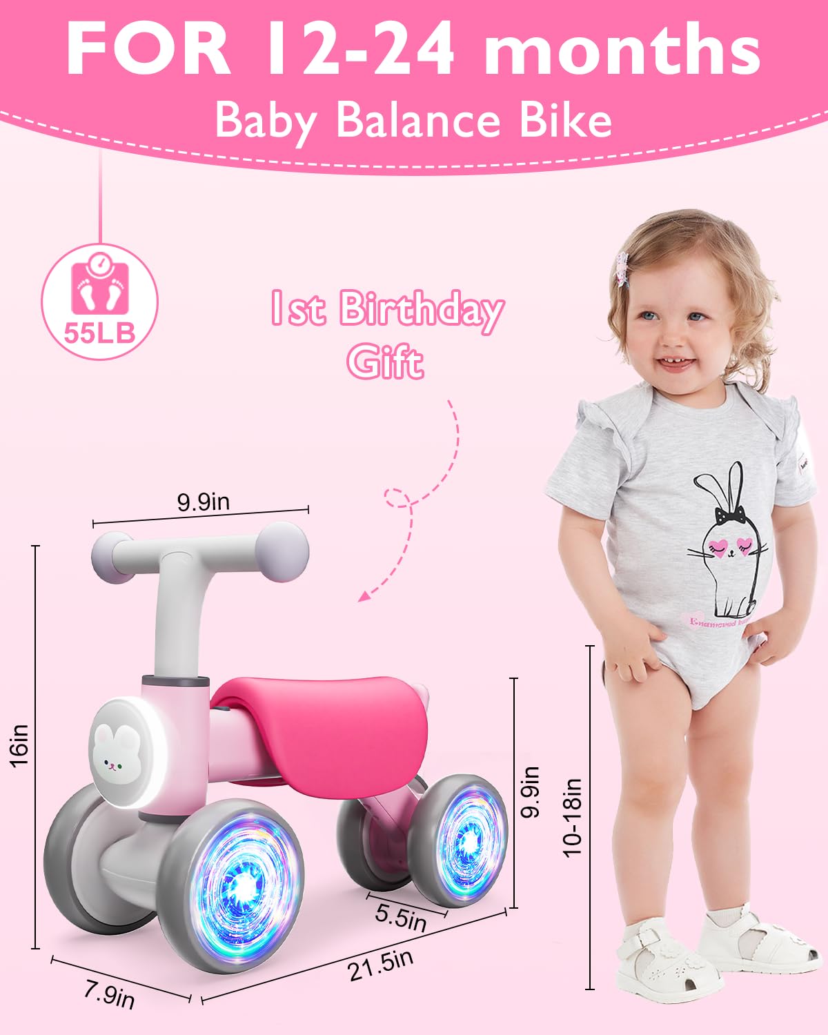 Balance Bike Toddler Outdoor Toys D3213