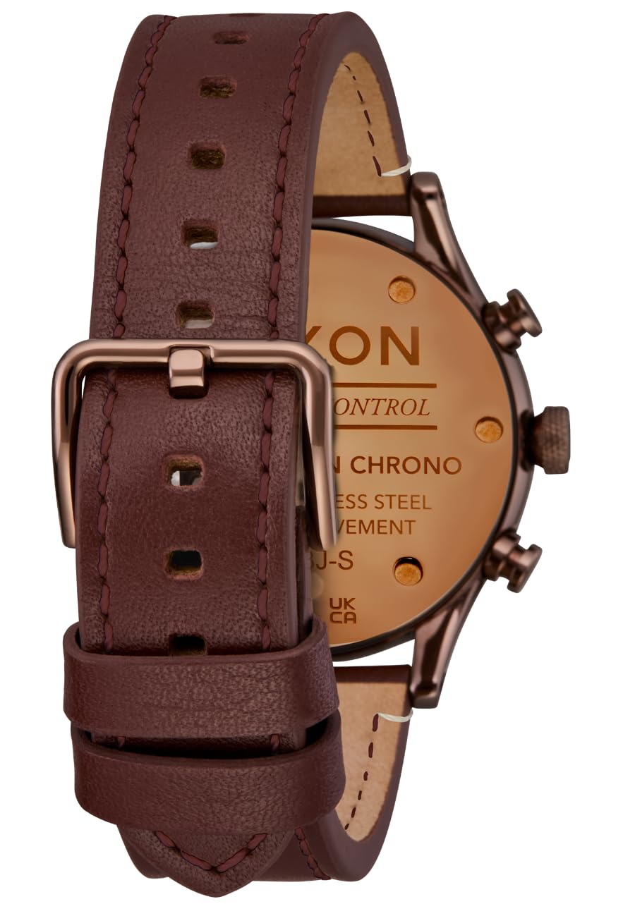 Chocolate Brown Leather Chrono Watch R824805