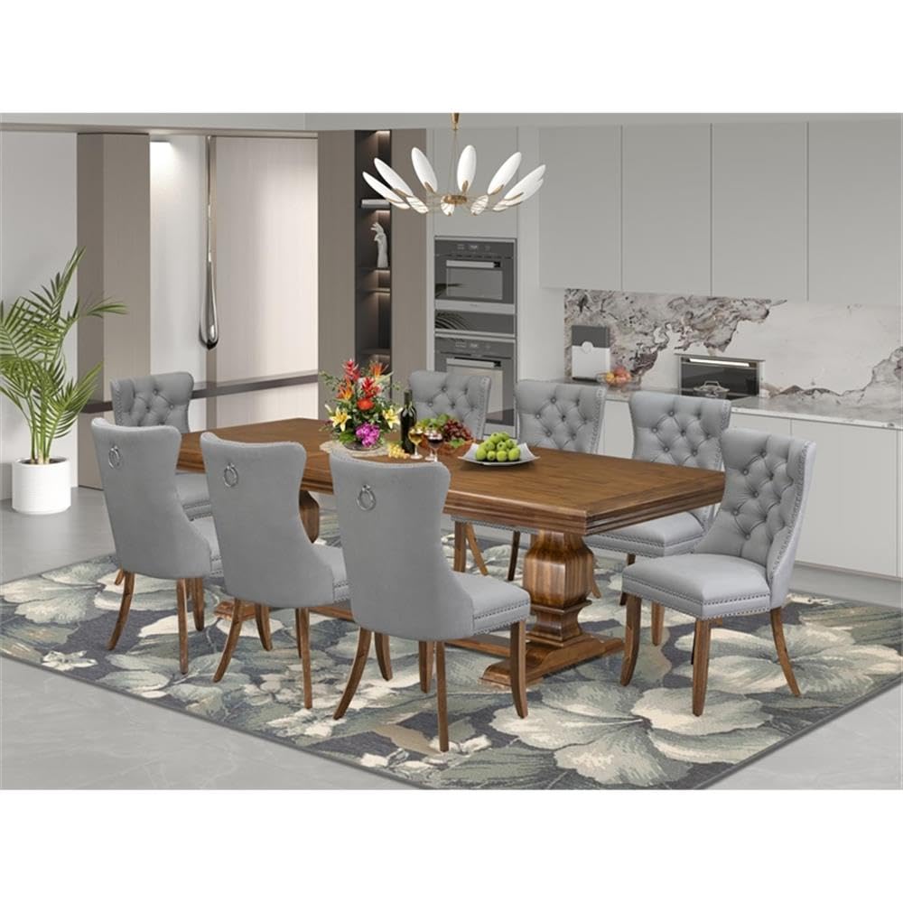 9-Piece Acacia Wood Dining Set Z7397