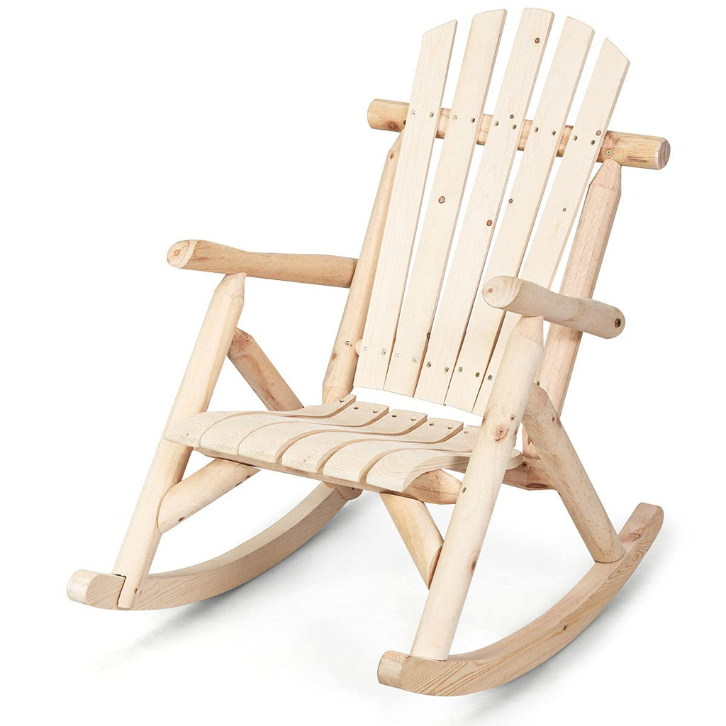Log Rocking Chair Set X426023
