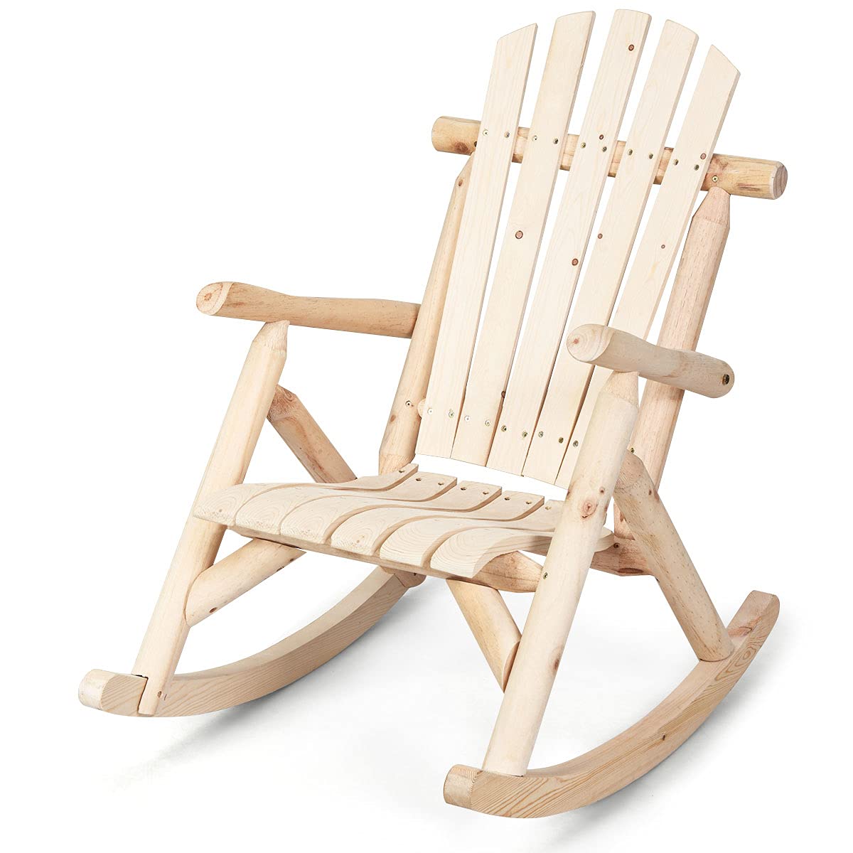 Log Rocking Chair Set X426023