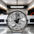 Black Industrial Metal Floor Fan C15654