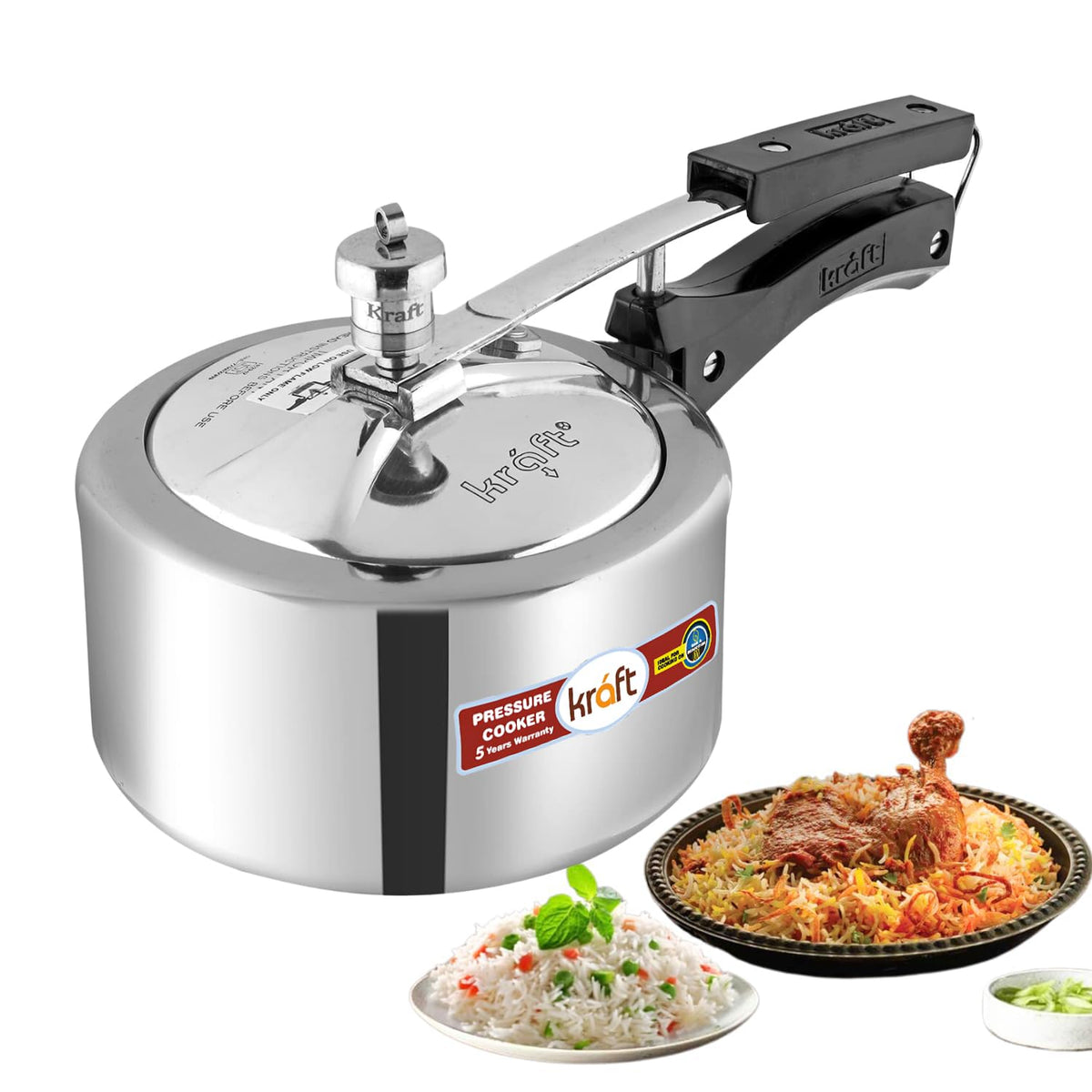 2-Liter Aluminum Pressure Cooker U1152