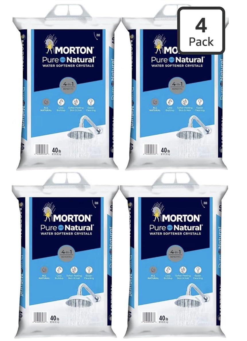 Pure and Natural Water Softener Crystals 4 Pack, 40 lb M116
