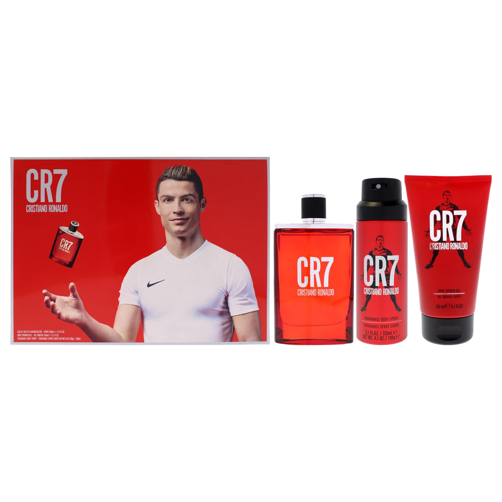 3 Pc Men EDT Spray Body Spray Shower Gel Gift Set U75253