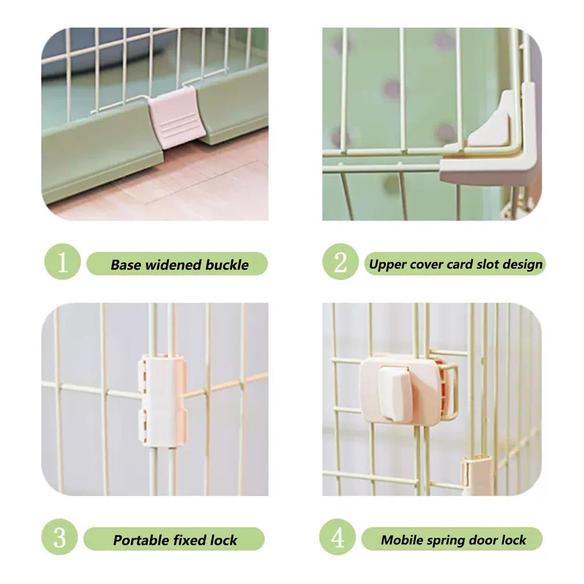 3/4-Tier Cat Cage Playpen with Hammock H50420