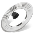 Universal Lid for Pots and Pans Skillets 8.2-12.5 Inch Stainless Steel F42593