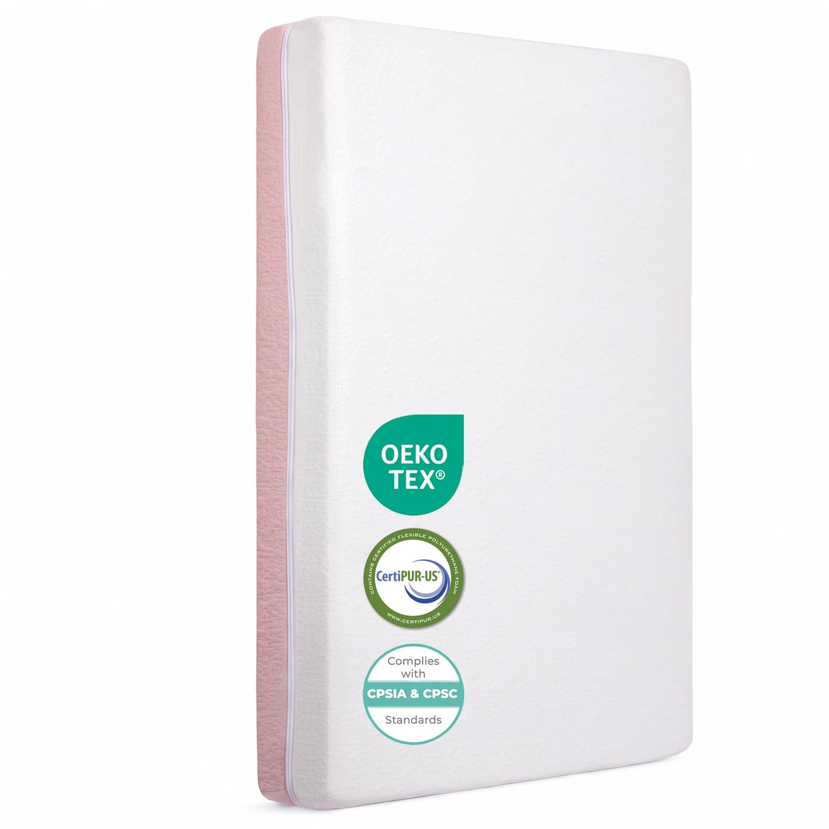 Mini Crib Mattress 2-Stage Firmness 38x24x4 Inch P2405