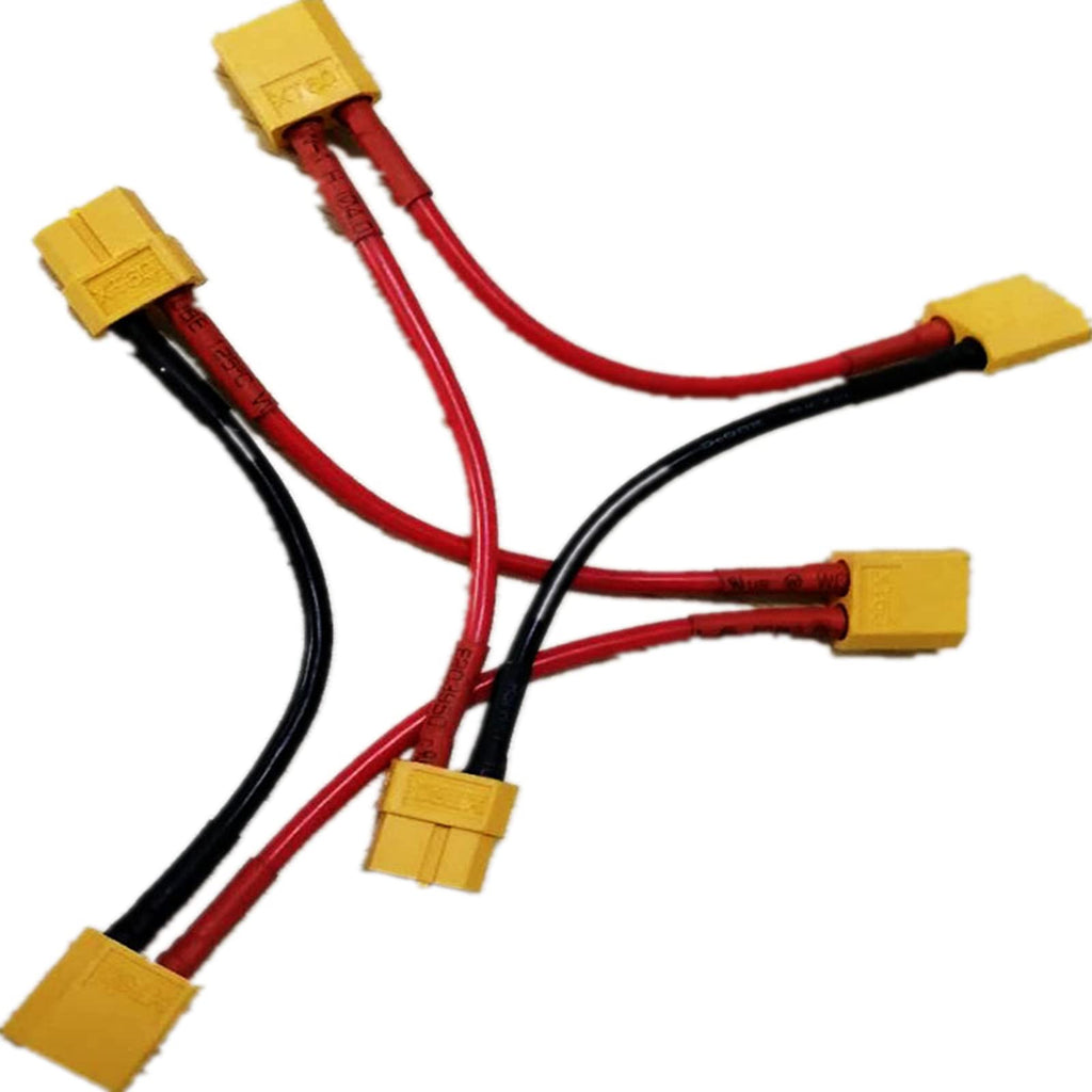 3 Pieces Battery Adapter Cable Y-Type Harness Connector XT60 Parallel T649