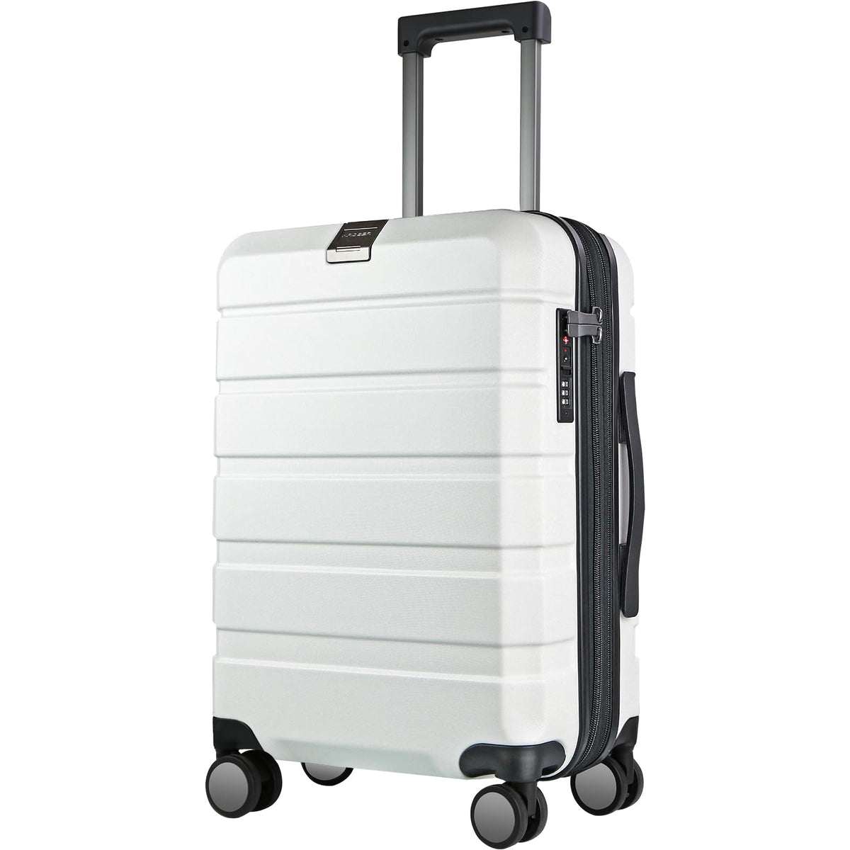 Hardside Expandable Carry On Luggage with Spinner Wheels, TSA Lock, USB Port, 20-Inch, White L93876