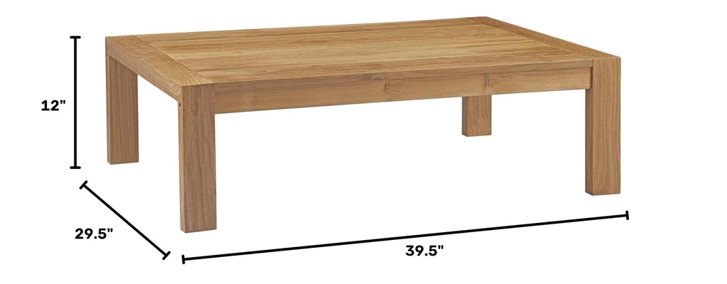 Teak Wood Outdoor Coffee Table Y917565