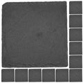 12pcs Natural Stone Coasters with Non Slip Bottom H436738