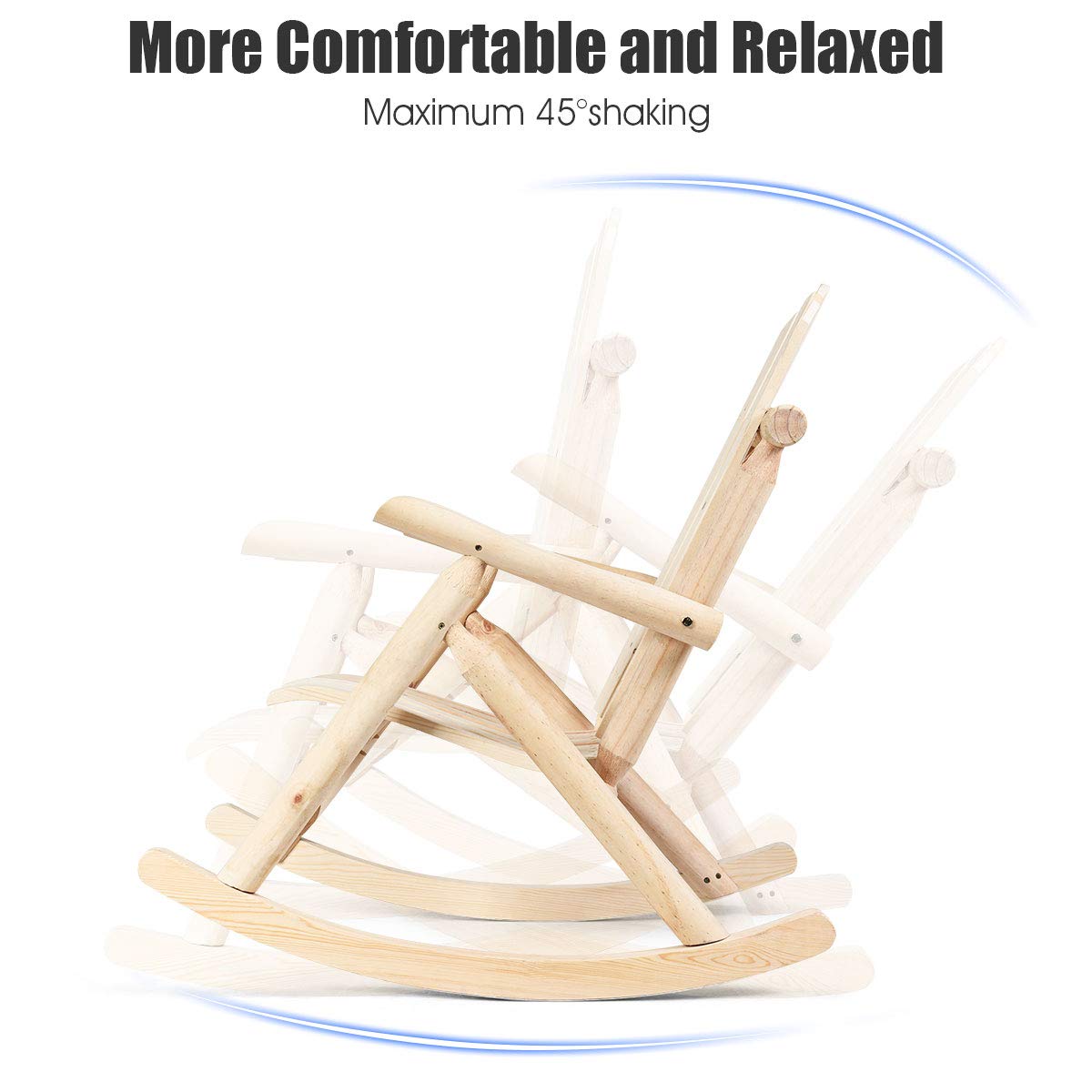 Log Rocking Chair Set X426023