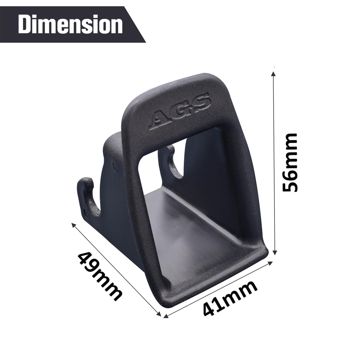 4Pcs Black Car Seat Latch Guides V230663