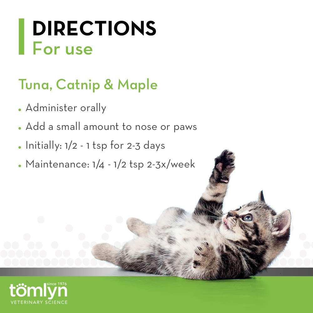 Catnip Flavored Hairball Remedy Gel for Cats, 4.25oz 2 Pack I226