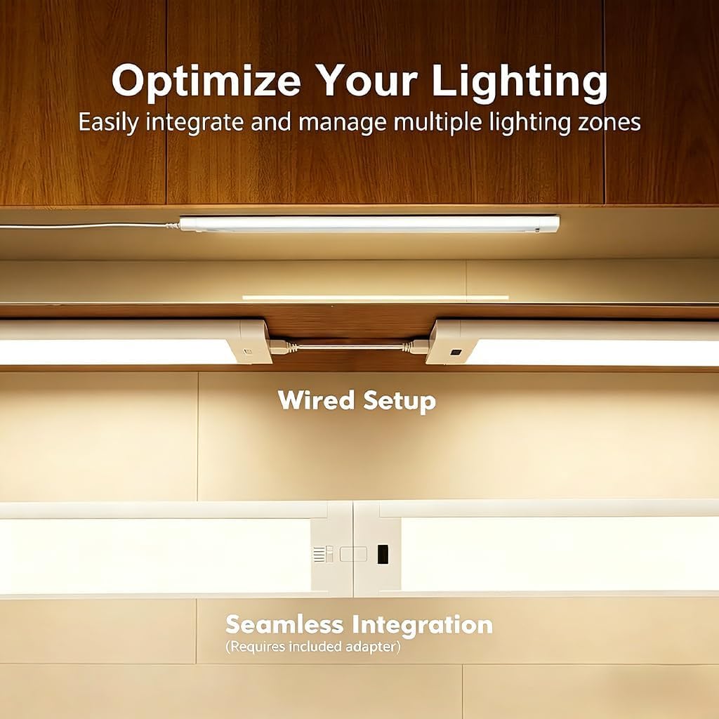 24 Inch 2 Pack Linkable Under Cabinet Lights Y121