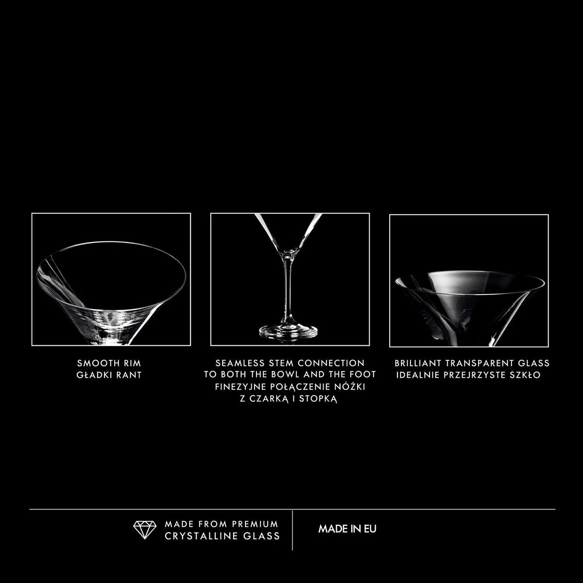 Martini Glasses Set of 6, 5.1 oz N840793