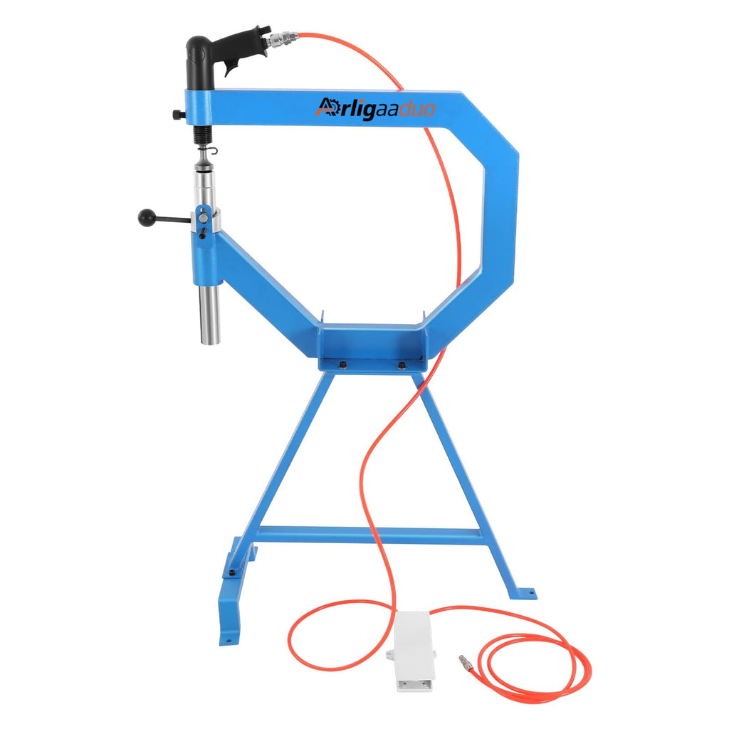 Pneumatic Planishing Hammer with 1/2/3" Radius Anvil & Foot Pedal K608