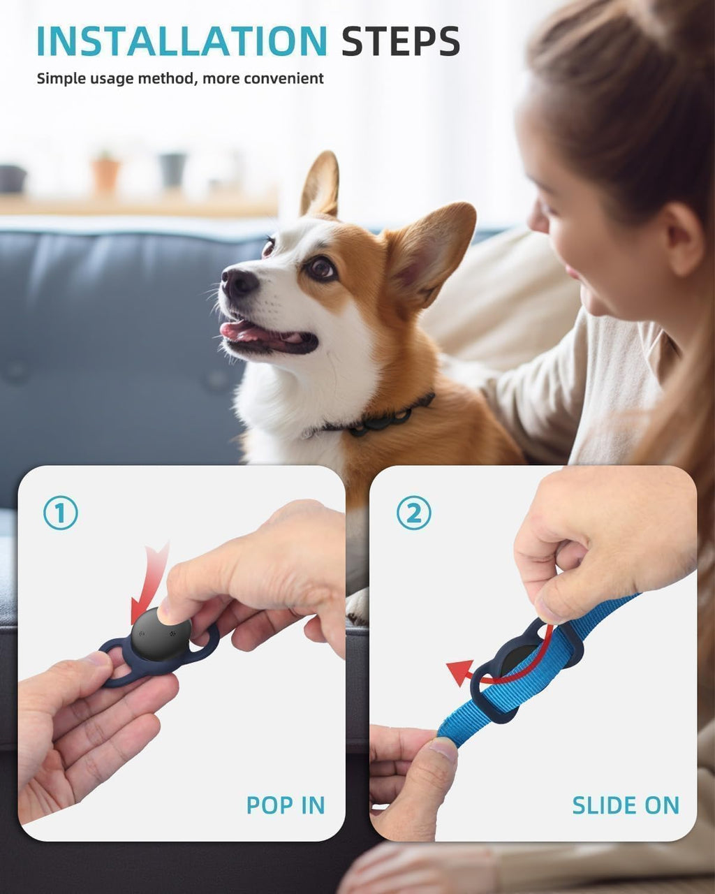Smart GPS Dog Collar 2 Pack I193902