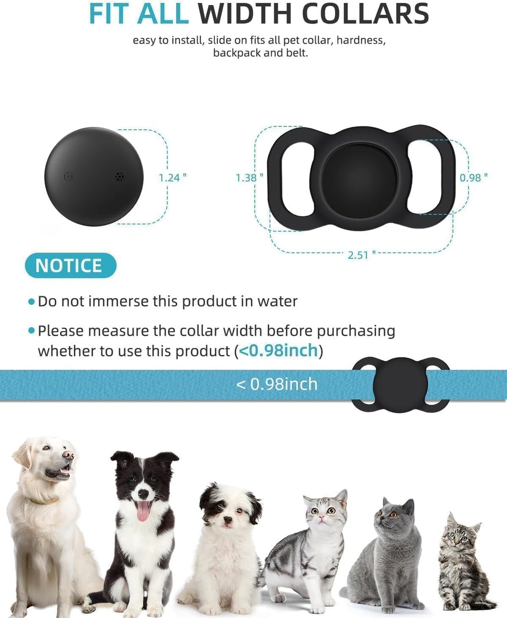 Smart GPS Dog Collar 2 Pack I193902