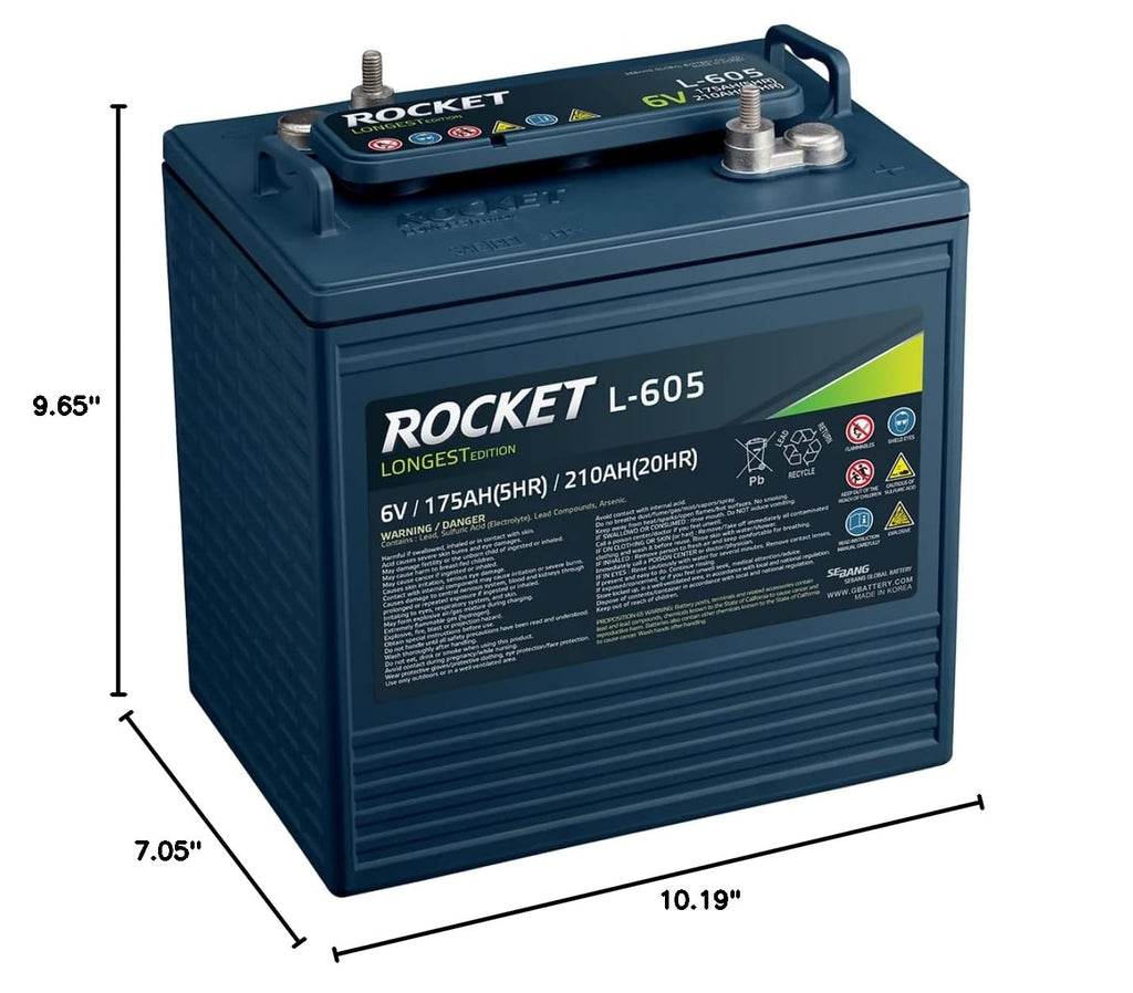 6V 210Ah Golf Cart Battery Set of 4 N3317