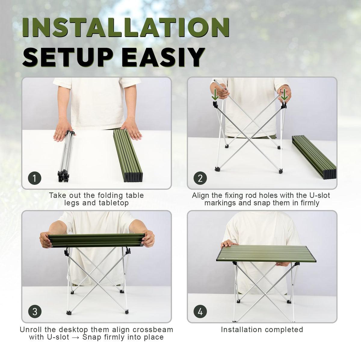 Ultralight Aluminum Folding Camping Side Table S734