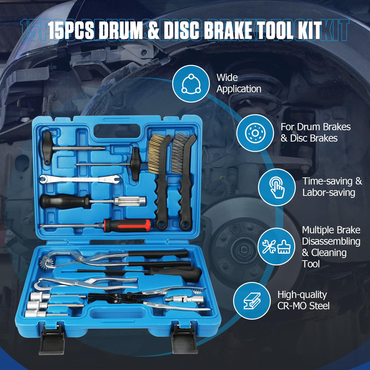15 Pc Brake Drum Tool Kit I766279