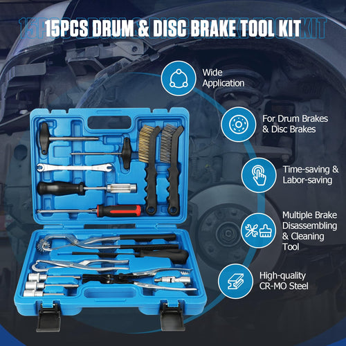 15 Pc Brake Drum Tool Kit I766279