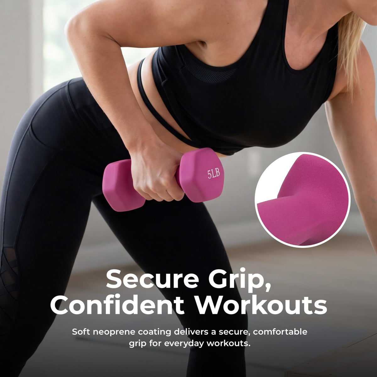 Neoprene Hex Dumbbell 2-10 lb Pair D846599