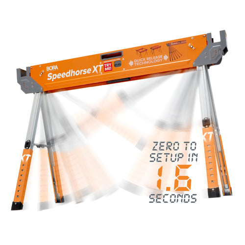 2 Pack Adjustable Folding Heavy Duty Sawhorse M48574