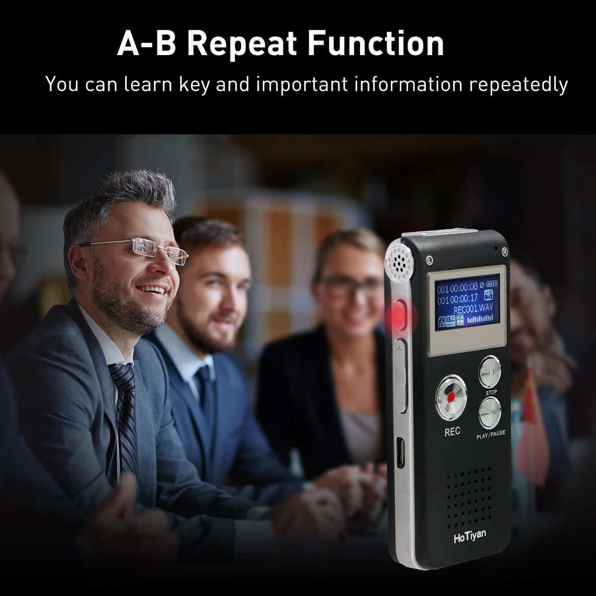 8GB Voice Activated Digital Audio Recorder O577670