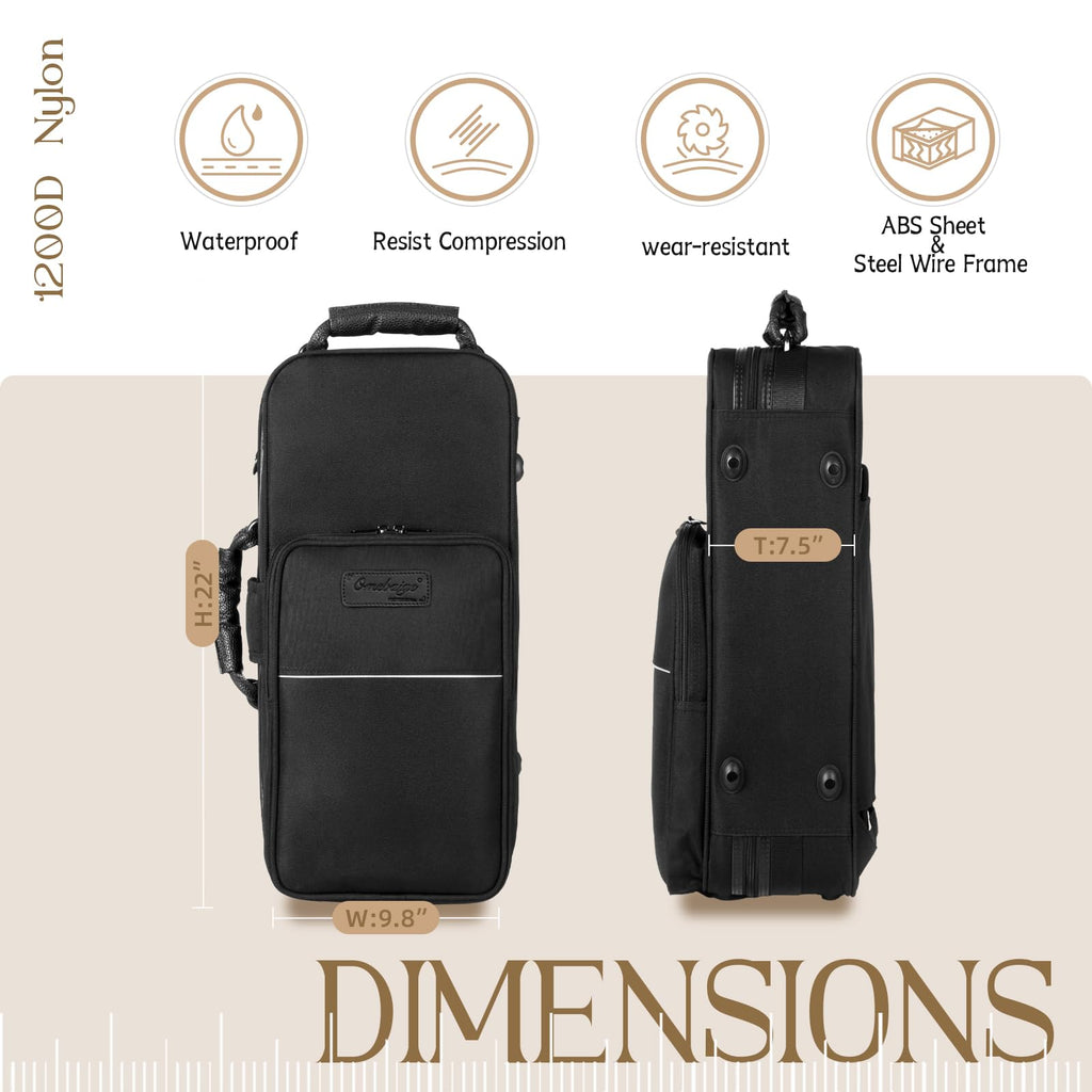 Rectangular Trumpet Case with Backpack Straps Y31235