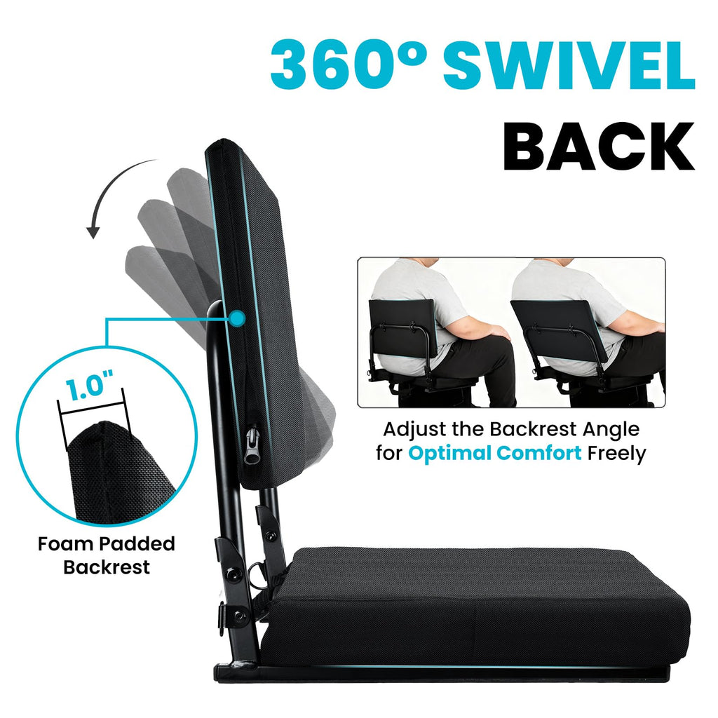Foldable Padded Stadium Seats with Back Support T2553