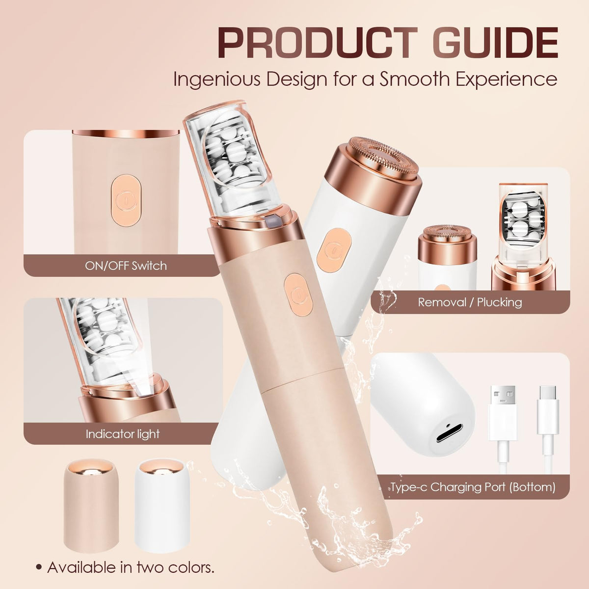 Women Face Epilator Facial Hair Removal Y978675